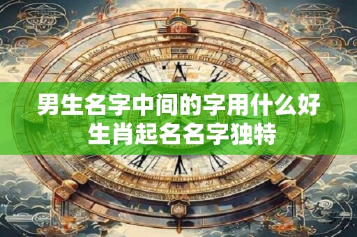 男生名字中间的字用什么好 生肖起名名字独特