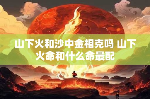 山下火和沙中金相克吗 山下火命和什么命最配