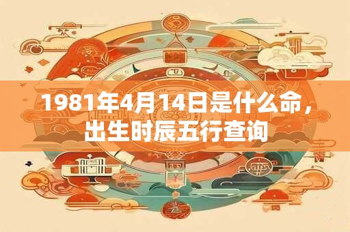 1981年4月14日是什么命，出生时辰五行查询