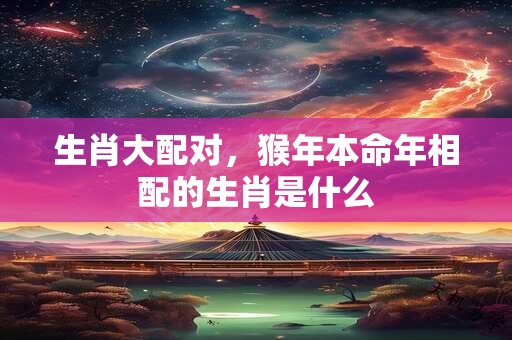 生肖大配对，猴年本命年相配的生肖是什么