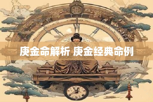 庚金命解析 庚金经典命例