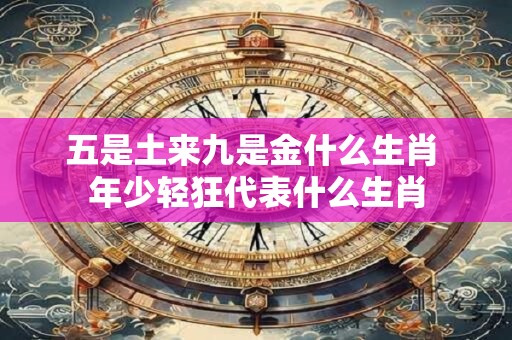 五是土来九是金什么生肖 年少轻狂代表什么生肖