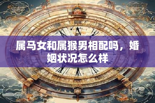 属马女和属猴男相配吗，婚姻状况怎么样
