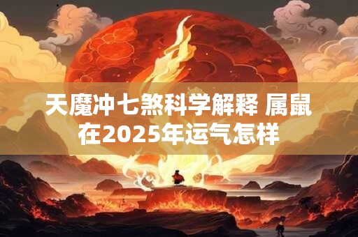 天魔冲七煞科学解释 属鼠在2025年运气怎样