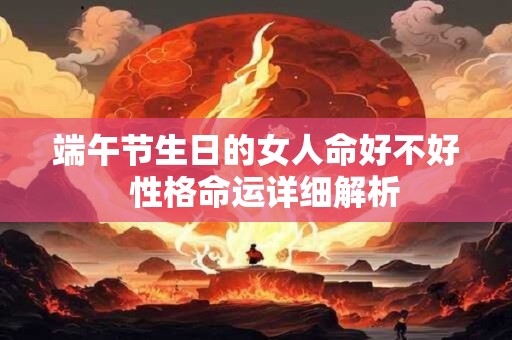 端午节生日的女人命好不好  性格命运详细解析