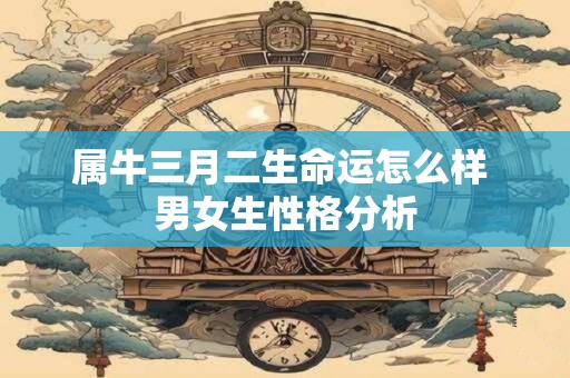 属牛三月二生命运怎么样 男女生性格分析