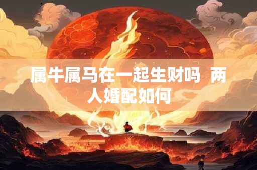 属牛属马在一起生财吗  两人婚配如何