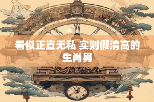 看似正直无私 实则假清高的生肖男