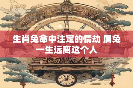 生肖兔命中注定的情劫 属兔一生远离这个人
