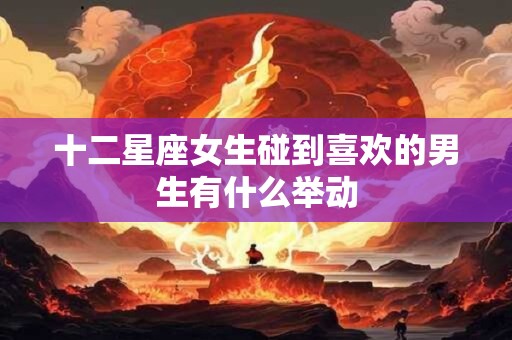 十二星座女生碰到喜欢的男生有什么举动