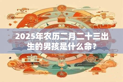2025年农历二月二十三出生的男孩是什么命？