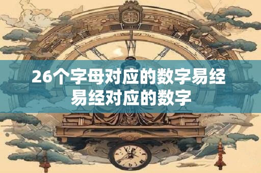 26个字母对应的数字易经 易经对应的数字