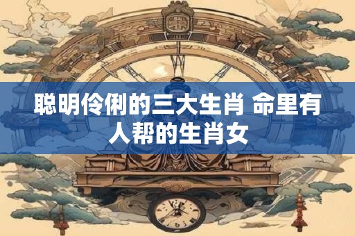 聪明伶俐的三大生肖 命里有人帮的生肖女