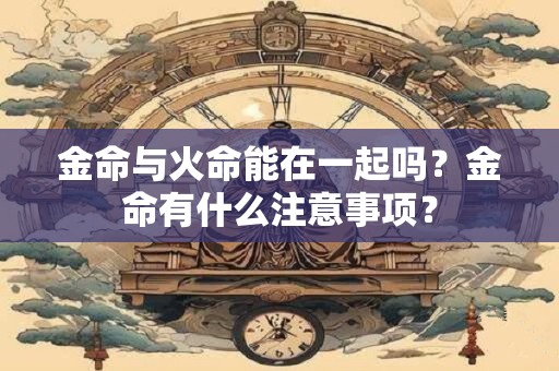 金命与火命能在一起吗？金命有什么注意事项？