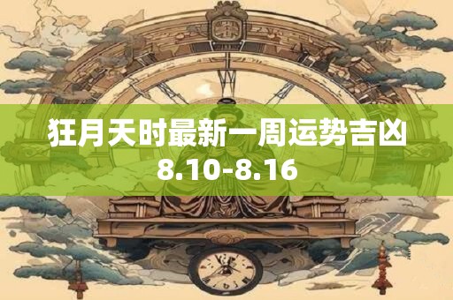 狂月天时最新一周运势吉凶8.10-8.16