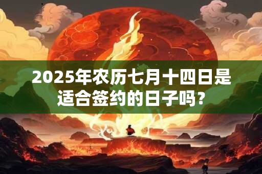 2025年农历七月十四日是适合签约的日子吗？