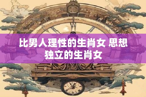 比男人理性的生肖女 思想独立的生肖女