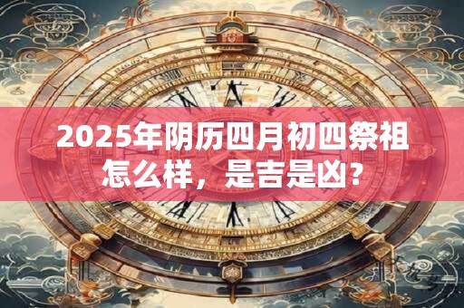 2025年阴历四月初四祭祖怎么样，是吉是凶？