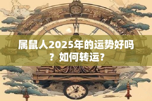 属鼠人2025年的运势好吗？如何转运？