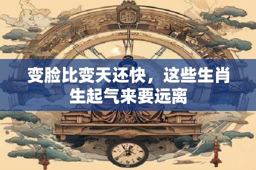 变脸比变天还快，这些生肖生起气来要远离