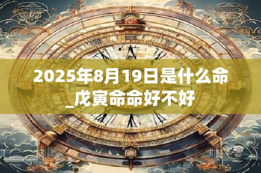 2025年8月19日是什么命_戊寅命命好不好