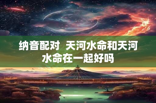 纳音配对  天河水命和天河水命在一起好吗