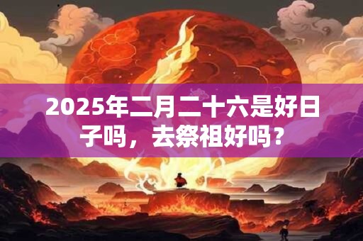 2025年二月二十六是好日子吗，去祭祖好吗？
