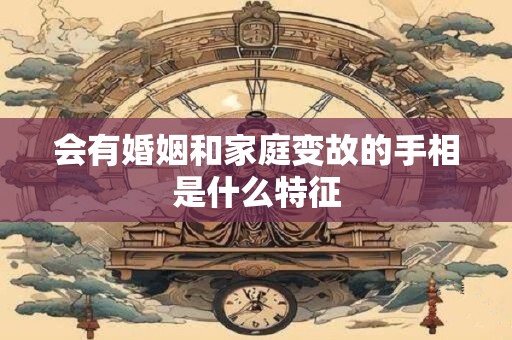 会有婚姻和家庭变故的手相是什么特征