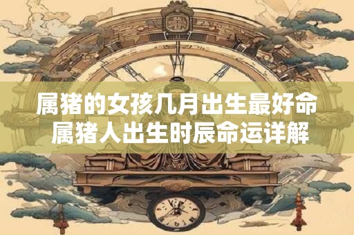 属猪的女孩几月出生最好命 属猪人出生时辰命运详解
