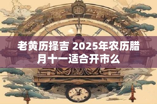 老黄历择吉 2025年农历腊月十一适合开市么