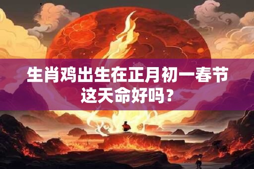 生肖鸡出生在正月初一春节这天命好吗？