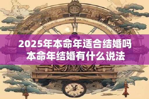 详细阅读:2025年本命年适合结婚吗 本命年结婚有什么说法 2025年本命年适合结婚吗 本命年结婚有什么说法