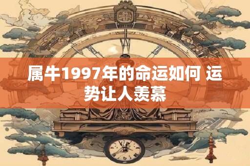属牛1997年的命运如何 运势让人羡慕