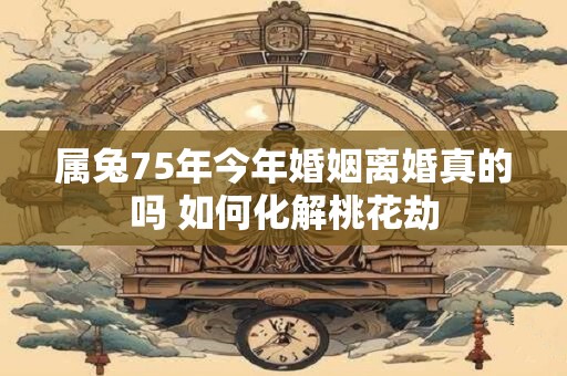 属兔75年今年婚姻离婚真的吗 如何化解桃花劫
