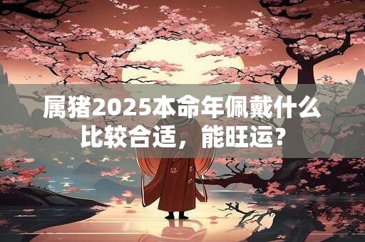详细阅读:属猪2025本命年佩戴什么比较合适,能旺运? 属猪2025本命年佩戴什么比较合适,能旺运?