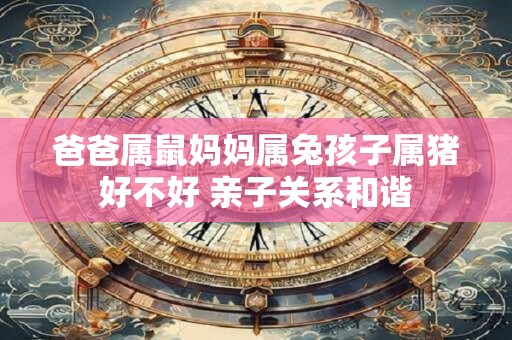 爸爸属鼠妈妈属兔孩子属猪好不好 亲子关系和谐