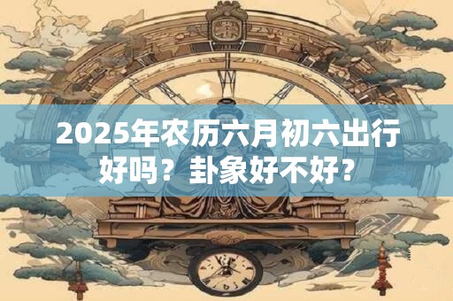 2025年农历六月初六出行好吗？卦象好不好？
