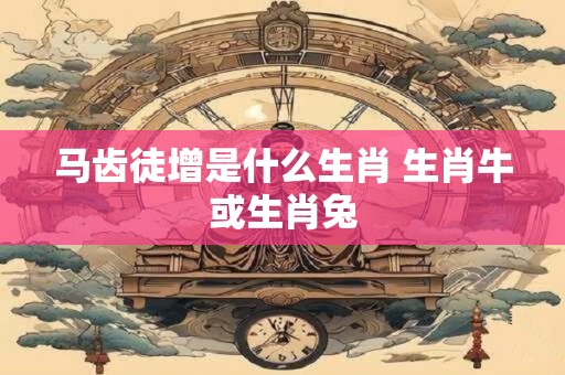 马齿徒增是什么生肖 生肖牛或生肖兔