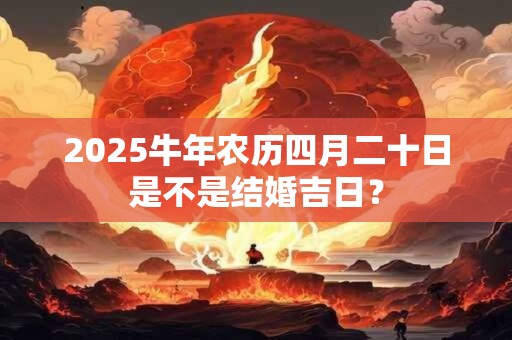 2025牛年农历四月二十日是不是结婚吉日？