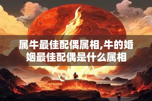 属牛最佳配偶属相,牛的婚姻最佳配偶是什么属相