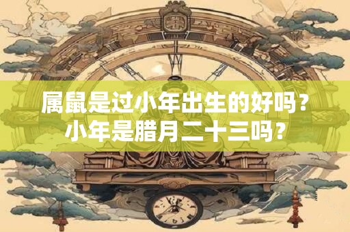 属鼠是过小年出生的好吗？小年是腊月二十三吗？