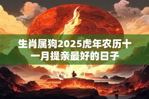 生肖属狗2025虎年农历十一月提亲最好的日子