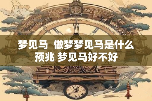 梦见马  做梦梦见马是什么预兆 梦见马好不好