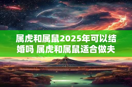 属虎和属鼠2025年可以结婚吗 属虎和属鼠适合做夫妻吗