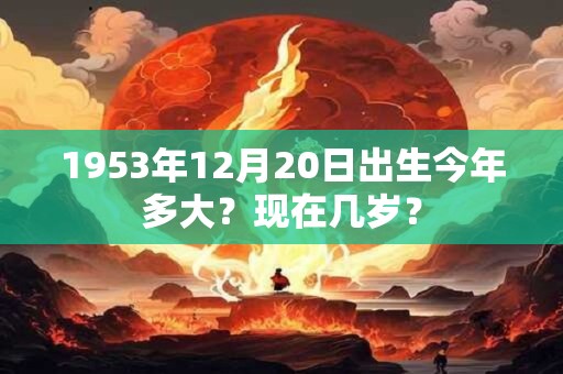 1953年12月20日出生今年多大?现在几岁? 1953年12月20日出生今年多大?现在几岁?