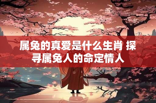 属兔的真爱是什么生肖 探寻属兔人的命定情人