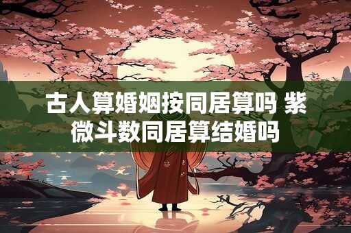 古人算婚姻按同居算吗 紫微斗数同居算结婚吗