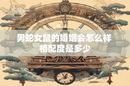 男蛇女鼠的婚姻会怎么样 相配度是多少
