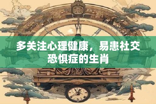 多关注心理健康，易患社交恐惧症的生肖