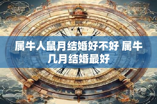 属牛人鼠月结婚好不好 属牛几月结婚最好